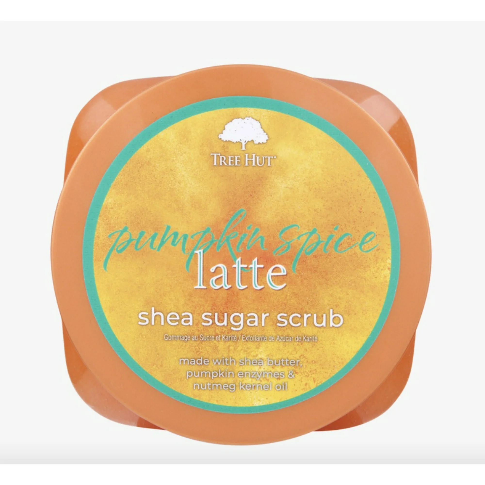Tree Hut Pumpkin Spice Latte Shea Sugar Scrub on a nice orice